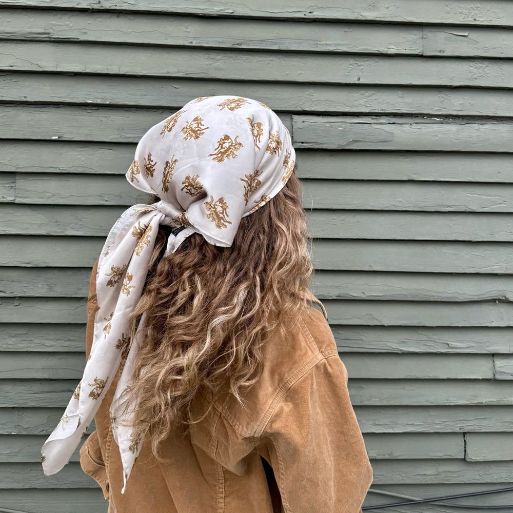 Western Silk Head Scarf